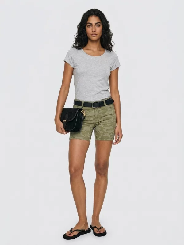 Szorty damskie jeansowe khaki Arla 397