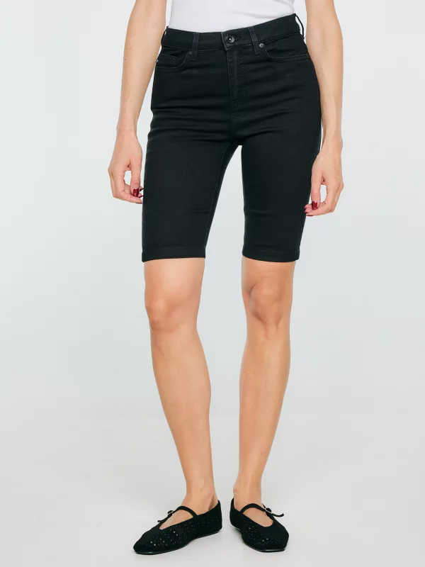 Szorty damskie jeansowe czarne Caroline 901