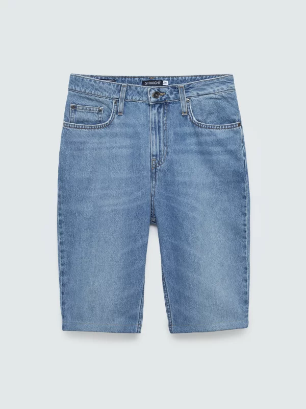 Szorty jeansowe damskie niebieskie Eria 286