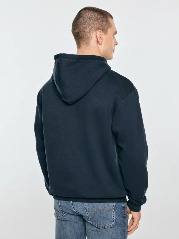 Bluza męska z kapturem i logo BIG STAR granatowa Noel 403