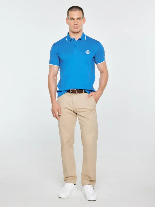Koszulka męska polo niebieska Seller 401