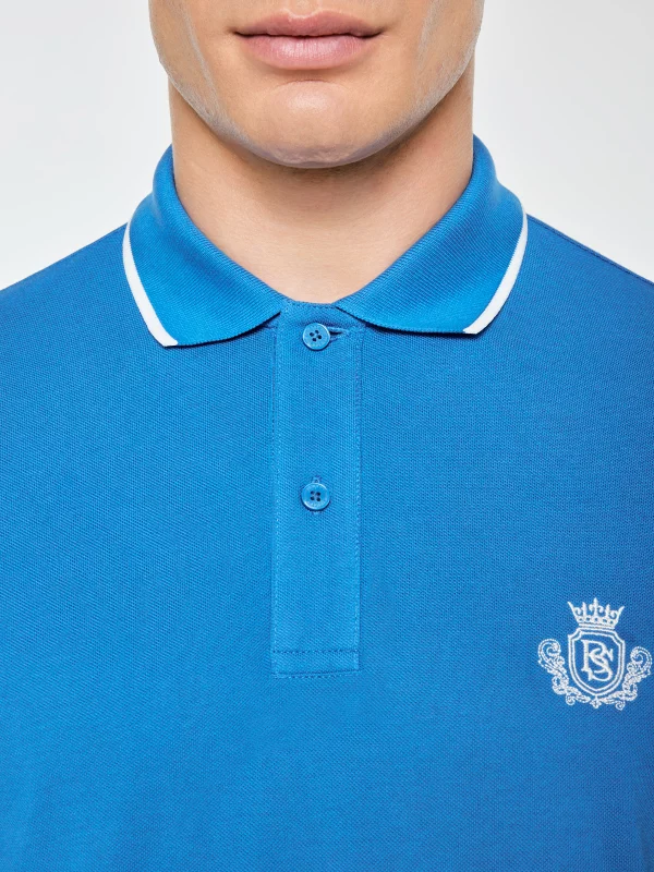 Koszulka męska polo niebieska Seller 401