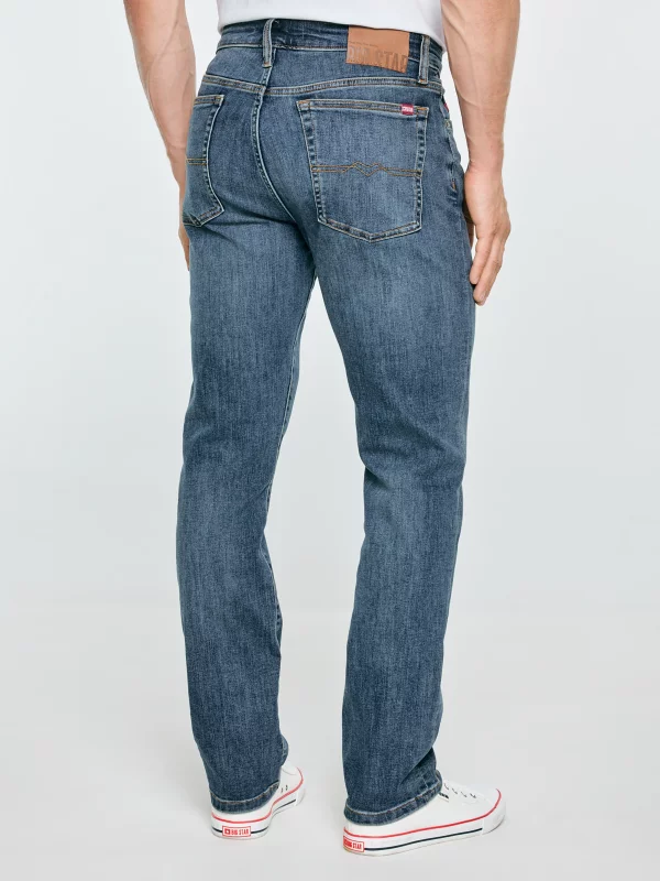 Jeansy męskie dopasowane niebieskie Terry High Waist 465