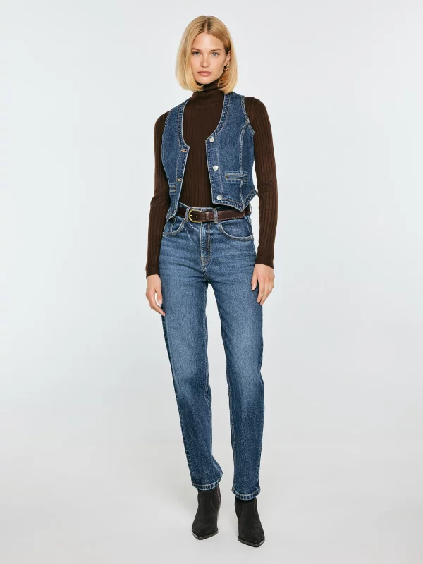 Jeansy damskie granatowe Avril 508