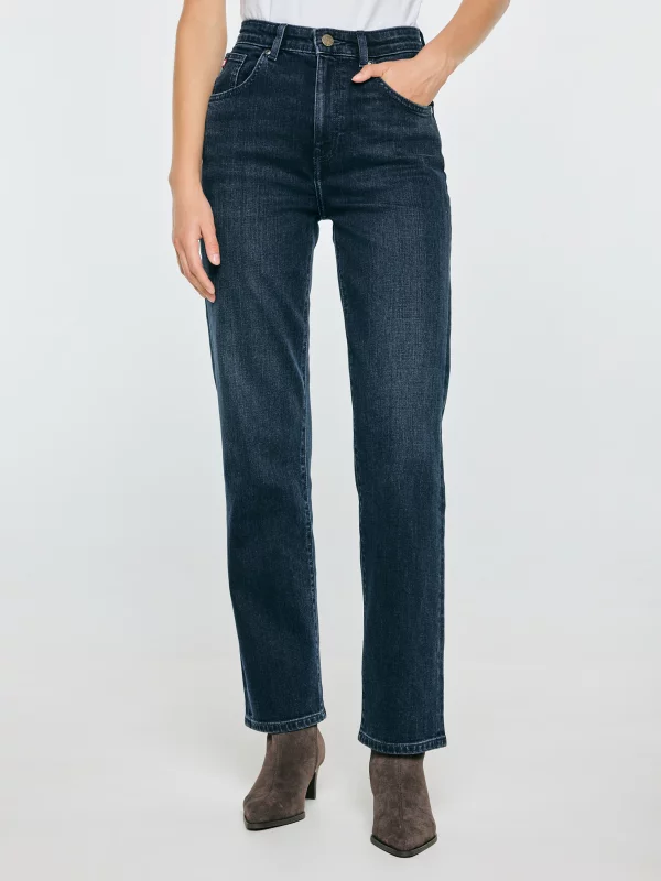 Jeansy damskie granatowe Avril 708