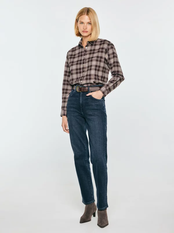 Jeansy damskie granatowe Avril 708