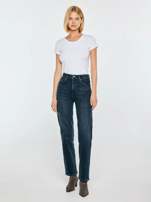 Jeansy damskie granatowe Avril 708