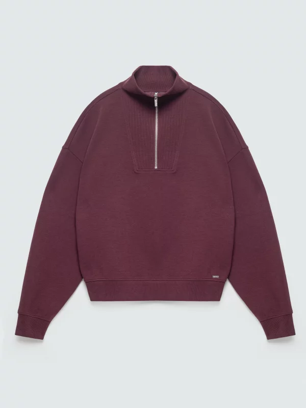 Bluza damska z golfem bordowa Dariana 604