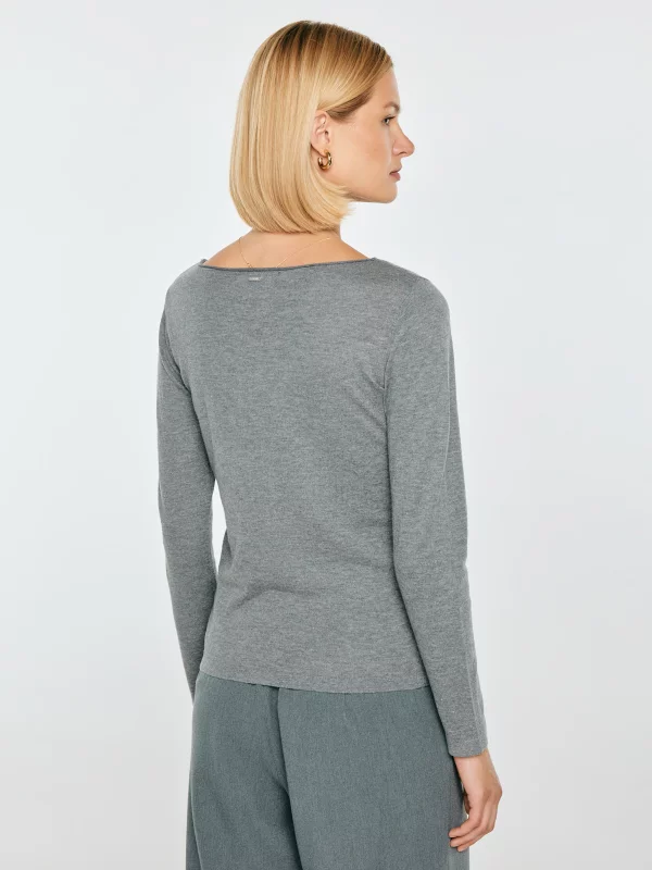 Sweter damski szary Marieta 902