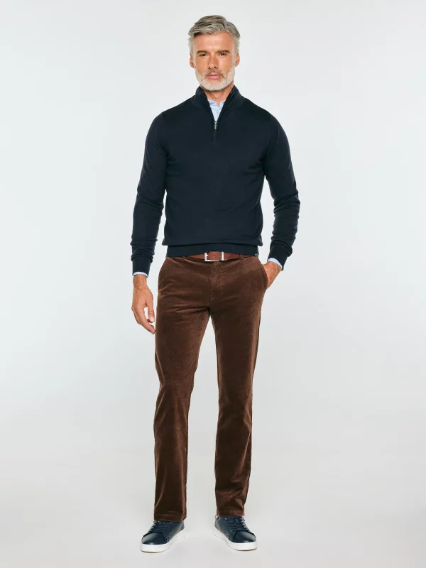 Sweter męski rozpinany granatowy MARTINES 403