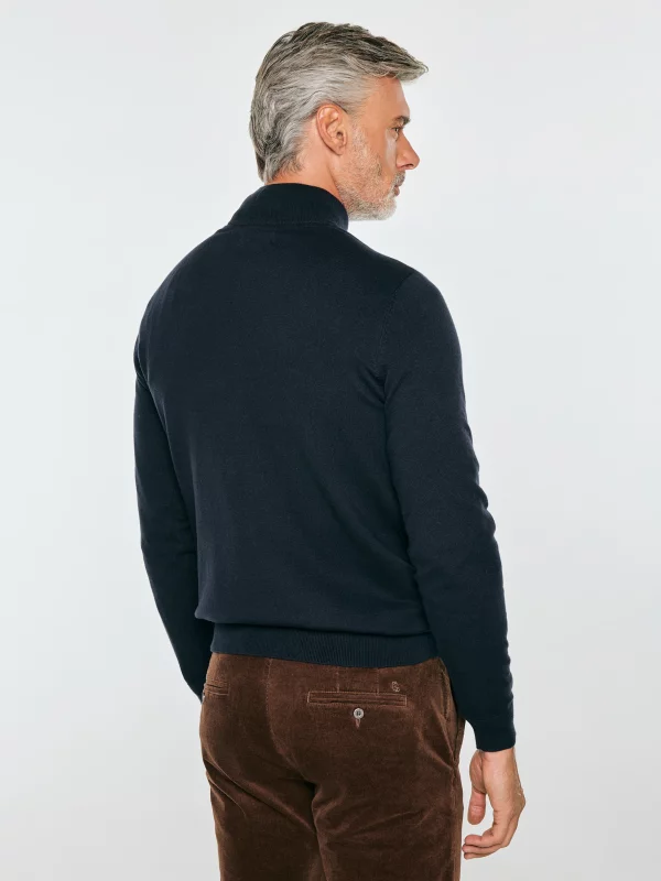 Sweter męski rozpinany granatowy MARTINES 403
