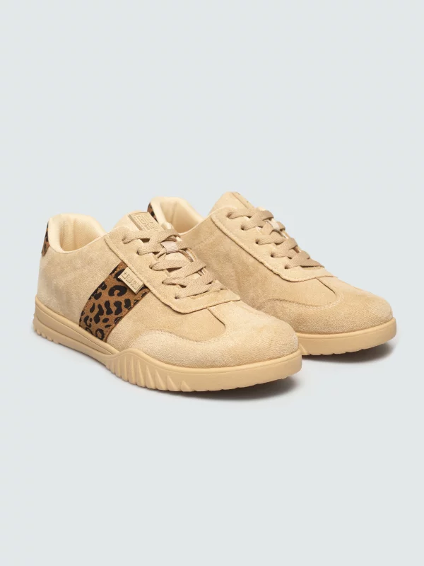 Sneakersy damskie beżowe TT274266 801