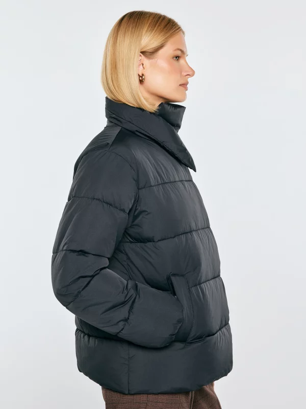 Kurtka damska oversize z wypełnieniem czarna Allie 906