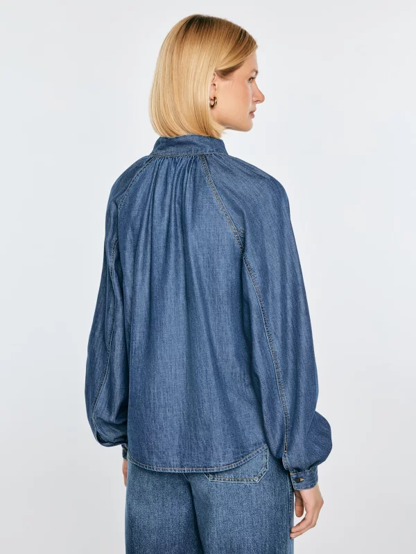 Bluzka damska jeansowa granatowa Blair 777