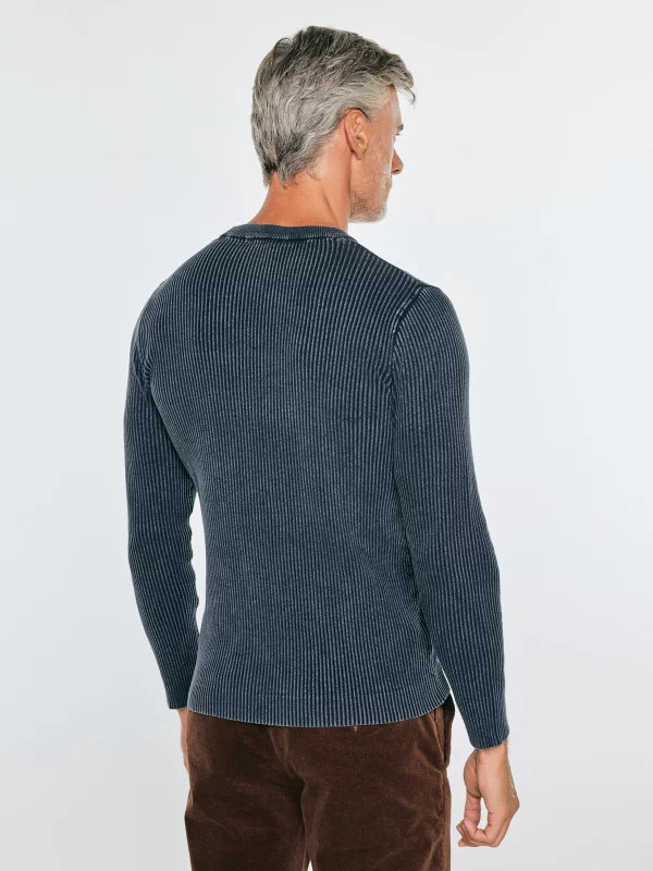 Sweter męski bawełniany granatowy Kirk 404