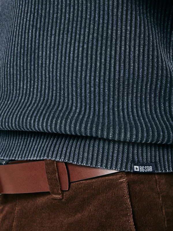 Sweter męski bawełniany granatowy Kirk 404