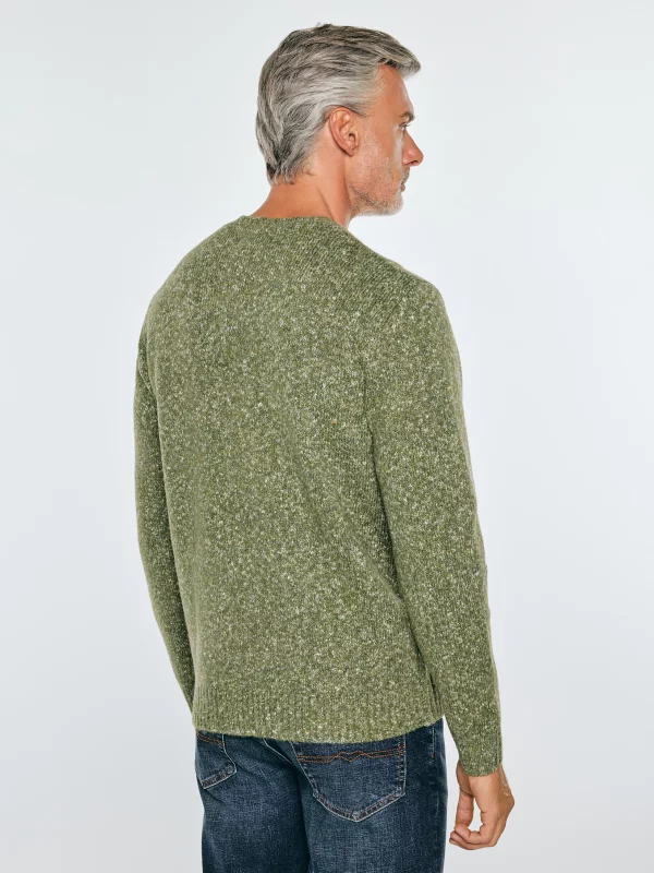 Sweter męski z wełną khaki Stanley 303