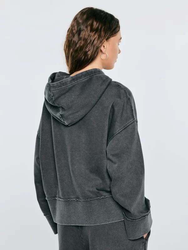 Bluza damska z kapturem czarna Agnessa 906