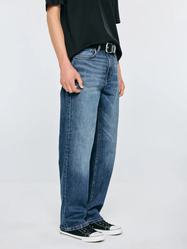 Jeansy męskie loose niebieskie Axel 492