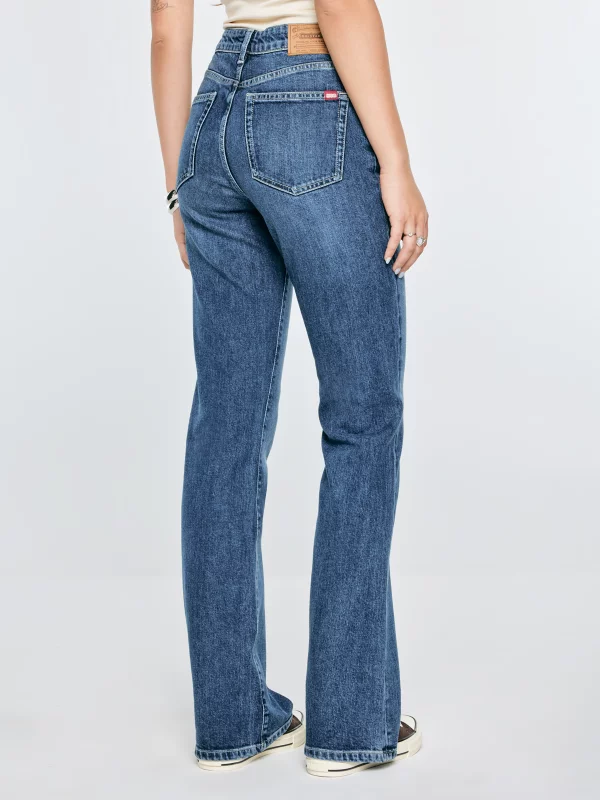 Jeansy damskie bootcut niebieskie Chiara 235