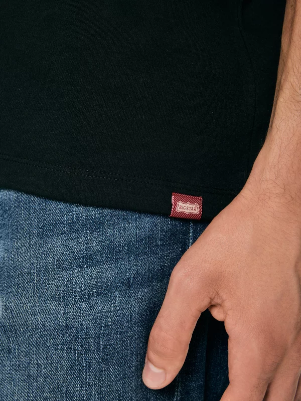 Koszulka męska oversize czarna Danter 906