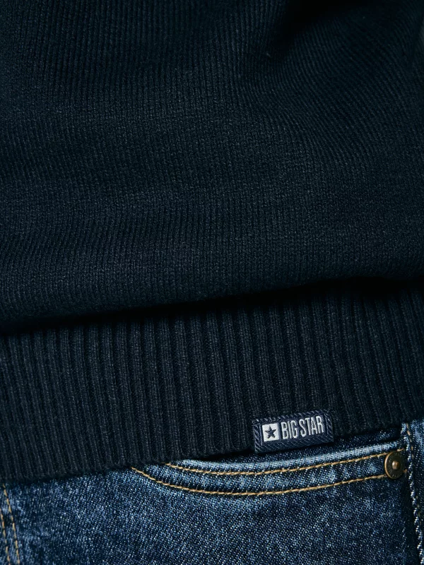 Sweter dziewczęcy z motywem jamnika granatowy Kajusia 403