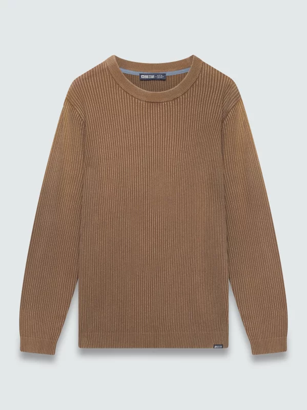 Sweter męski bawełniany brązowy Kirk 802