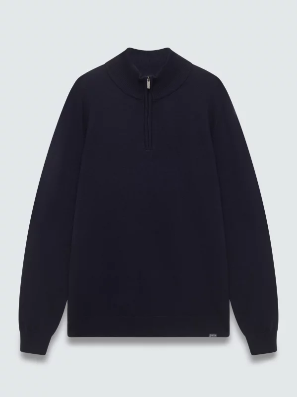 Sweter męski rozpinany granatowy MARTINES 403