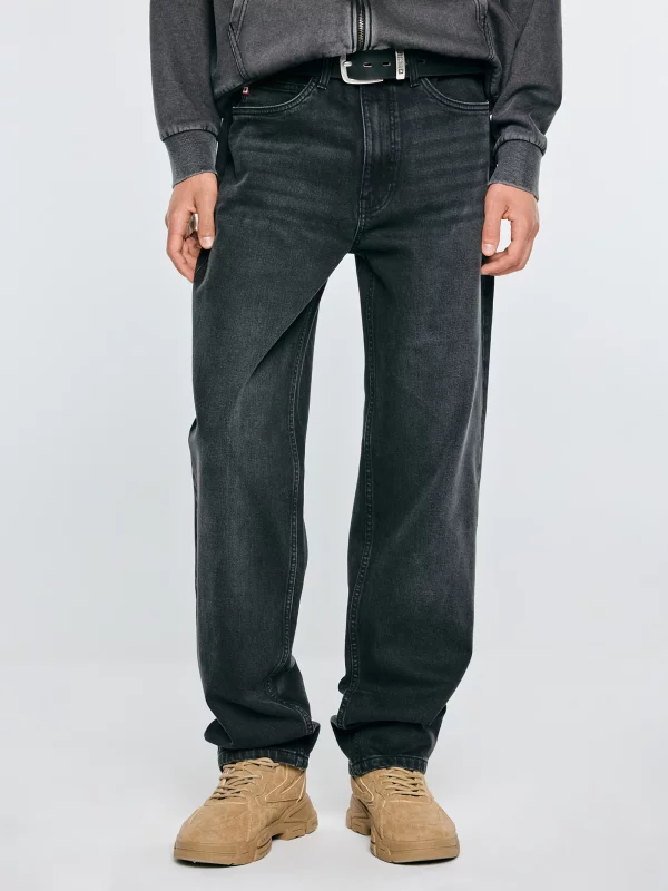 Jeansy męskie loose czarne Zack 931