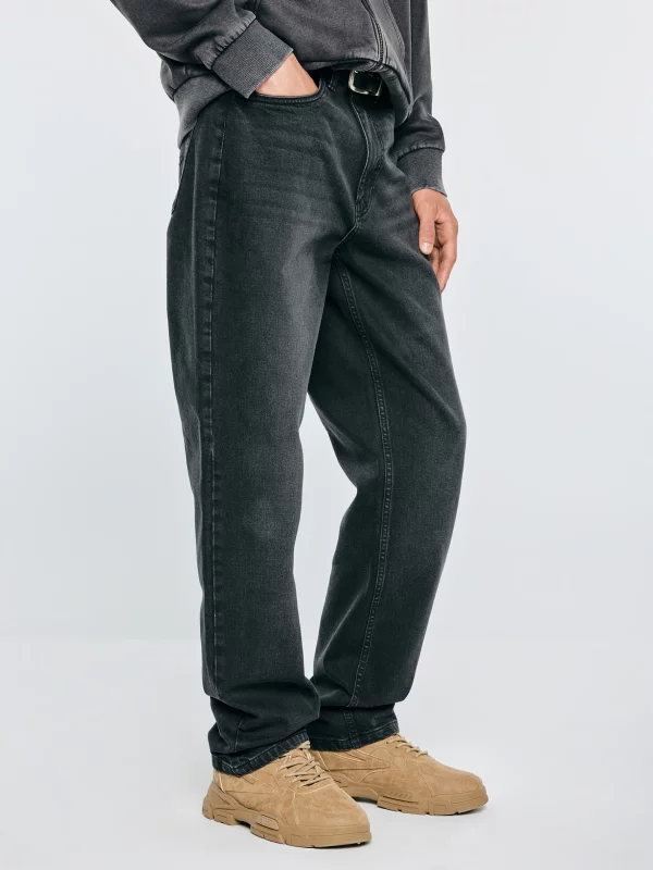 Jeansy męskie loose czarne Zack 931