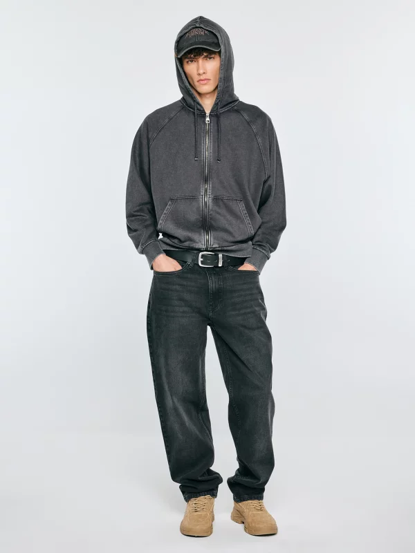 Jeansy męskie loose czarne Zack 931