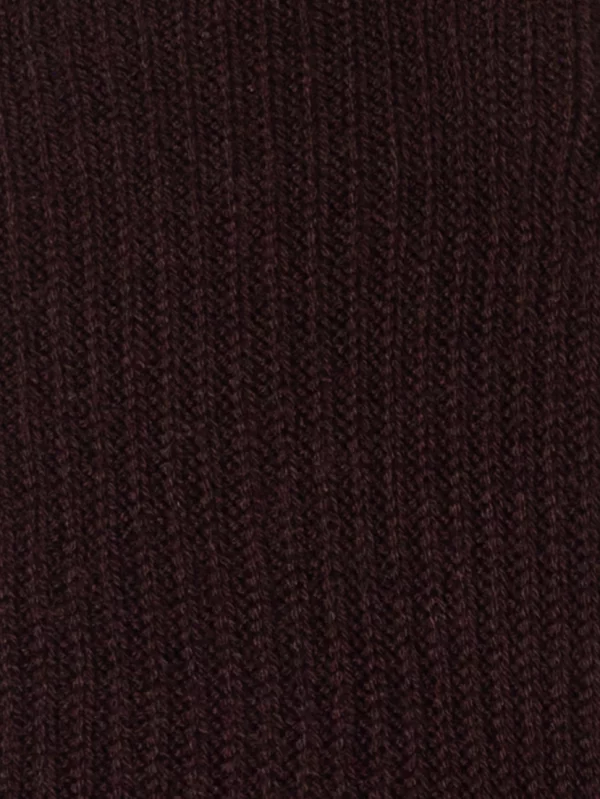 Skarpety damskie w prążek brązowe Rosa 804
