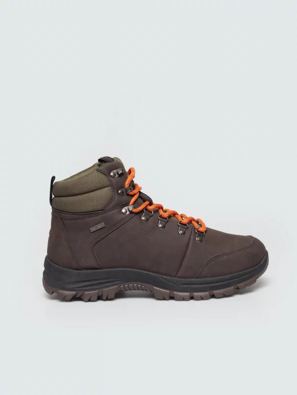 Buty męskie trekkingowe brązowe UU174195 804
