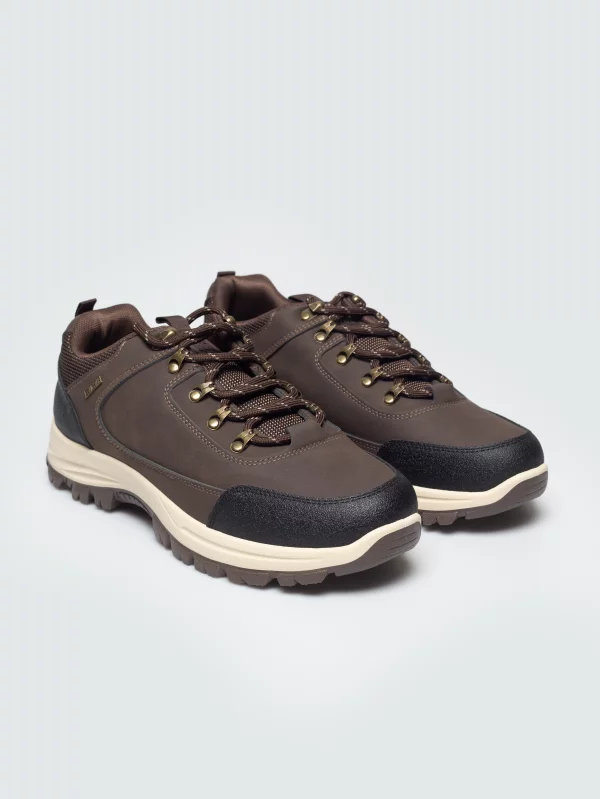 Buty męskie trekkingowe brązowe UU174188 804