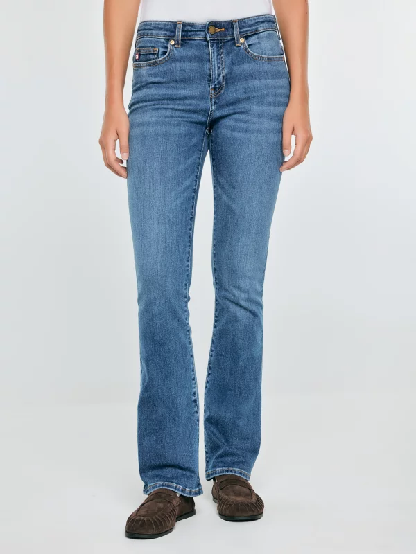 Jeansy damskie granatowe Adela Bootcut 503