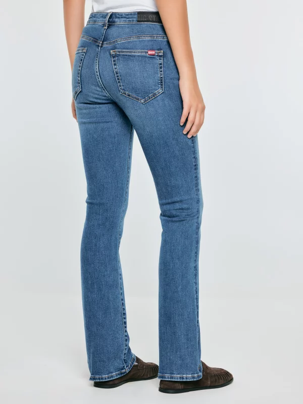 Jeansy damskie granatowe Adela Bootcut 503
