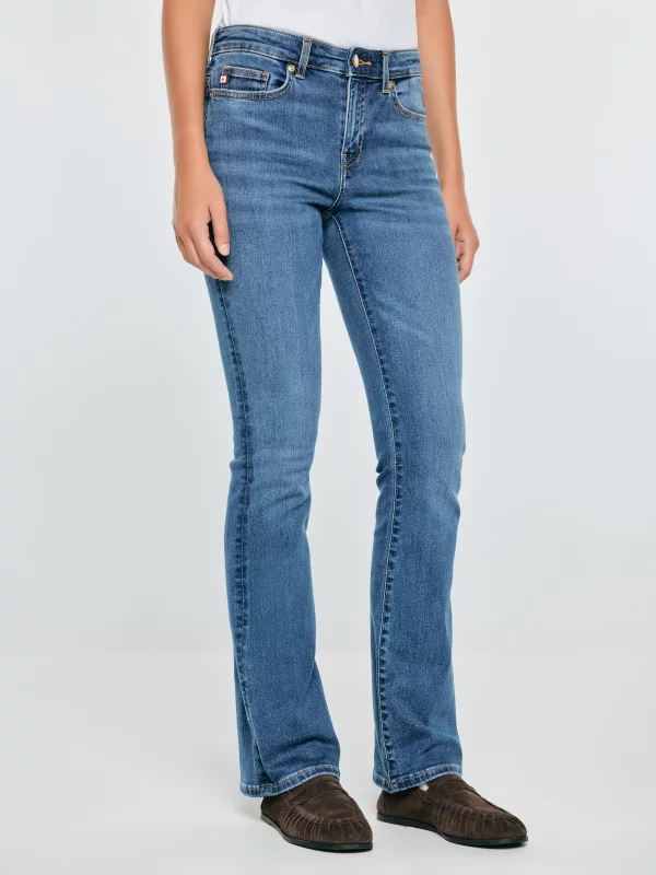 Jeansy damskie granatowe Adela Bootcut 503