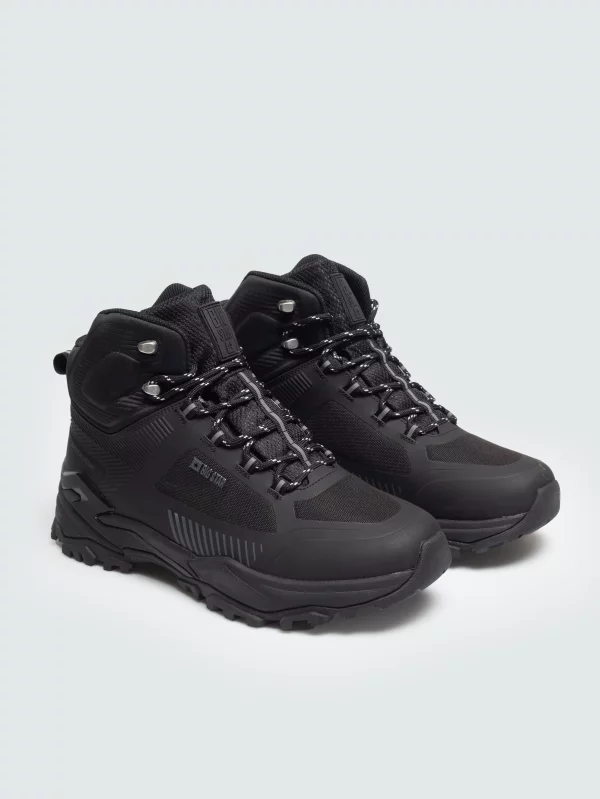 Buty męskie trekkingowe czarne UU174064 906
