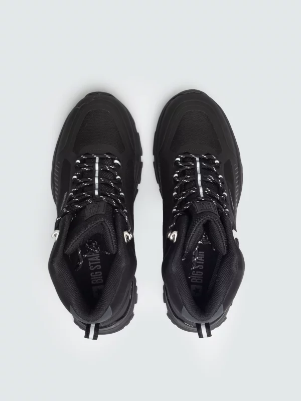 Buty męskie trekkingowe czarne UU174064 906