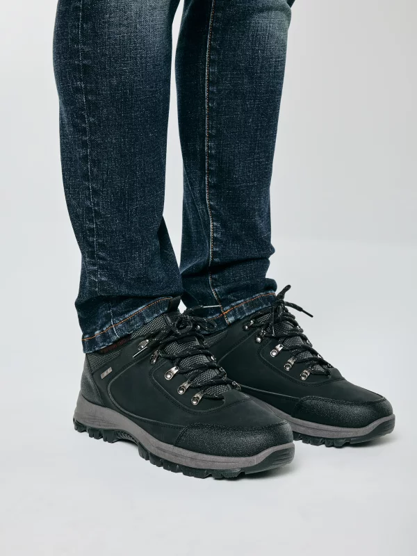 Buty męskie trekkingowe czarne UU174186 906