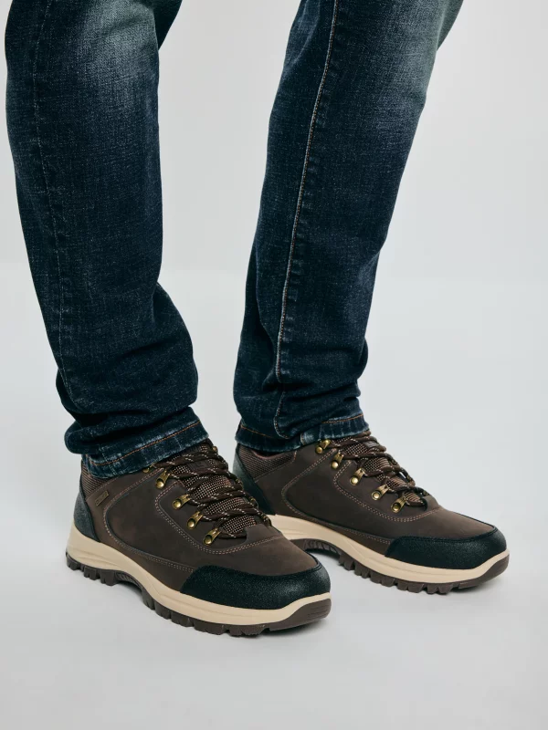 Buty męskie trekkingowe brązowe UU174188 804
