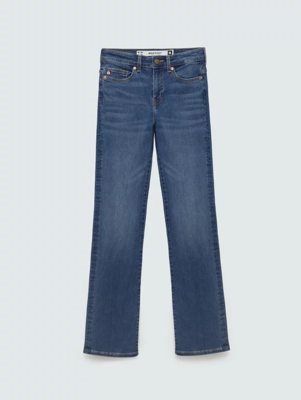Jeansy damskie granatowe Adela Bootcut 503