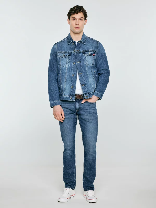 Kurtka męska jeansowa niebieska Charlie 445