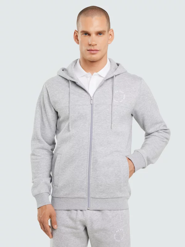 Bluza męska z kapturem szara Ajron 901/ Kersyn 901