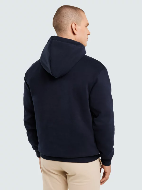 Bluza męska z kapturem i logo BIG STAR granatowa Ashlyno 403