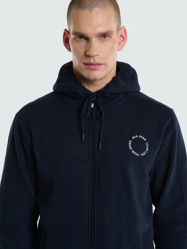 Bluza męska z kapturem granatowa Ajron 403/ Kersyn 403