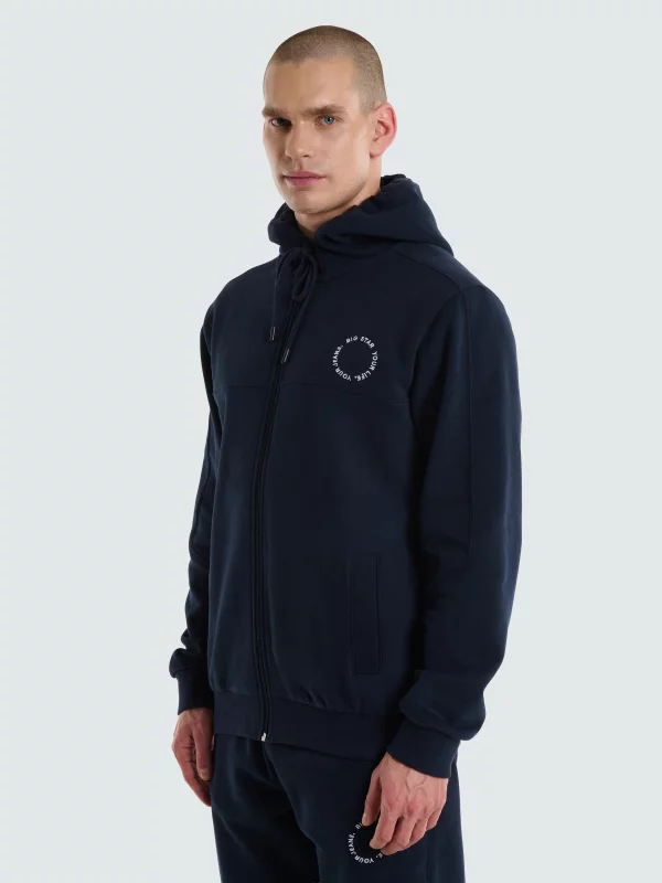 Bluza męska z kapturem granatowa Ajron 403/ Kersyn 403