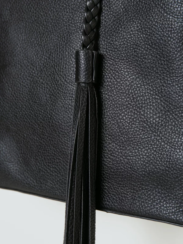 Torba damska shopperka w stylu boho czarna JJ574064 906