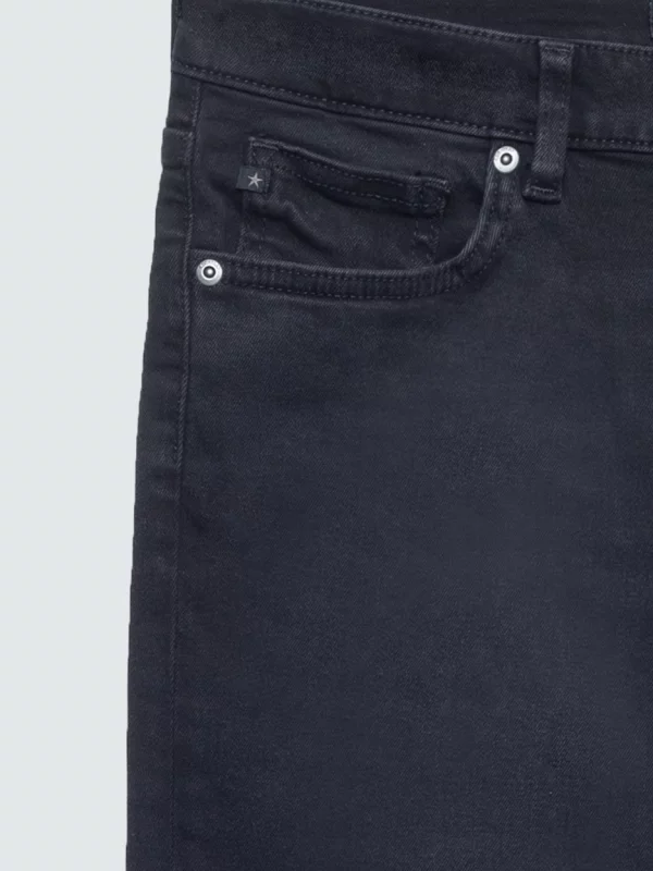 Jeansy damskie skinny z przetarciami czarne Adela 961