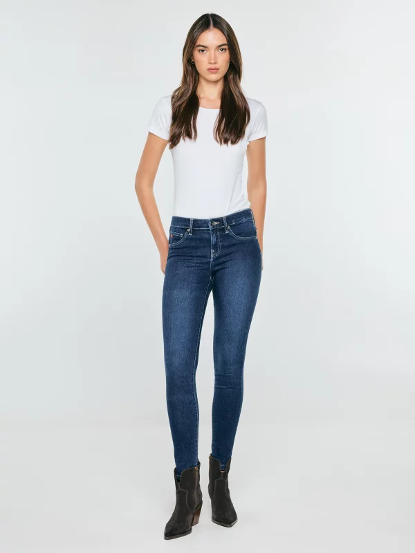 Jeansy damskie push up niebieskie Amela 359
